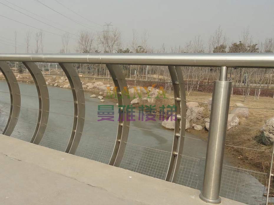 彎形不銹鋼橋梁欄桿 JH-Q10